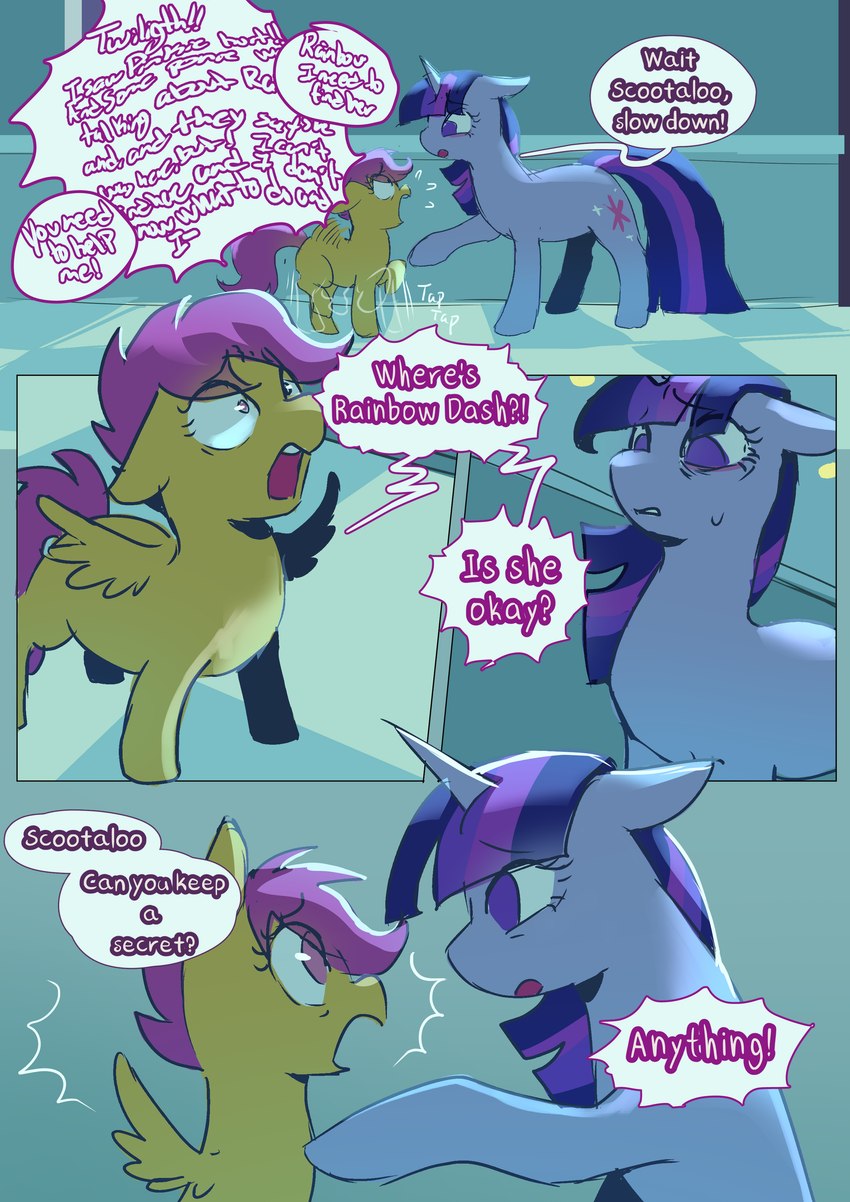 scootaloo and twilight sparkle (friendship is magic and etc) created by sinful pie