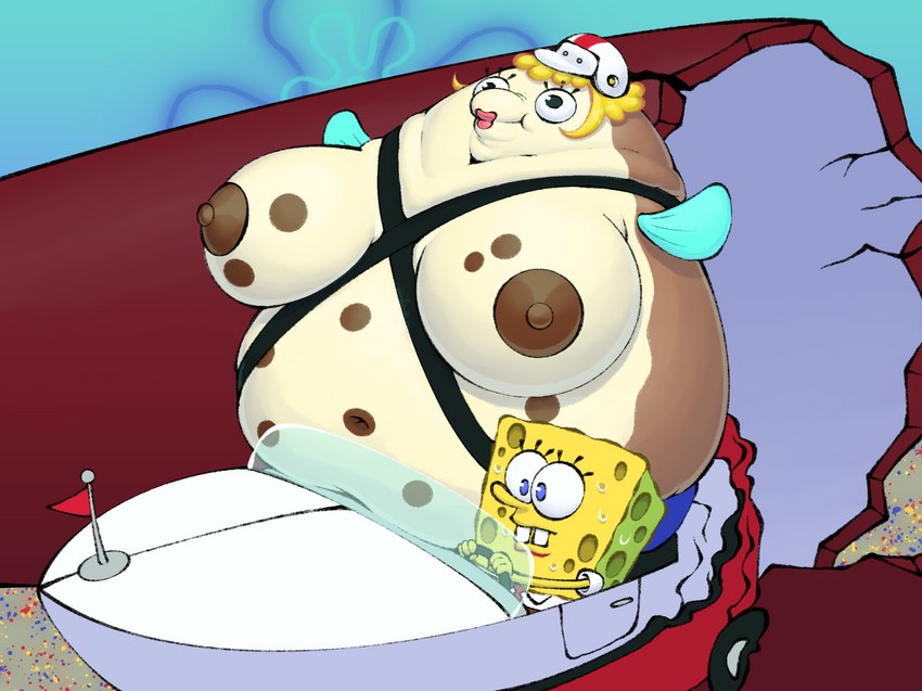 mrs. puff and spongebob squarepants (spongebob squarepants and etc) created by dreamscreep