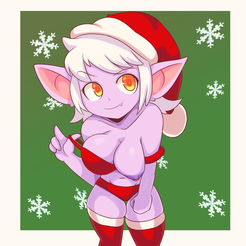 breasts clothed clothing female short_stack simple_background smile solo iggy_bomb league_of_legends riot_games tencent tristana_(lol) humanoid yordle 1:1 hi_res