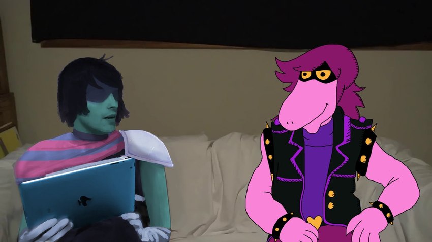 anthro armband bracelet clothed clothing cursed_image duo female humor jewelry male parody real spiked_armband spiked_bracelet spikes style_emulation what rattel_m_bones deltarune inspector_gadget_(franchise) kris_where_are_we undertale_(series) inspector_gadget kris_(deltarune) mike_matei susie_(deltarune) dinosaur human mammal prehistoric_species reptile scalie 2021 meme