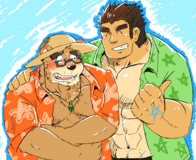 jock protagonist, protagonist, and volos (tokyo afterschool summoners and etc) created by gnj97
