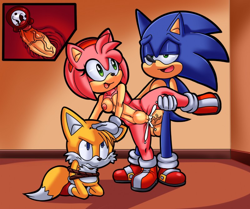 amy rose, miles prower, and sonic the hedgehog (sonic the hedgehog (series) and etc) created by kekitopu and superbunnygt