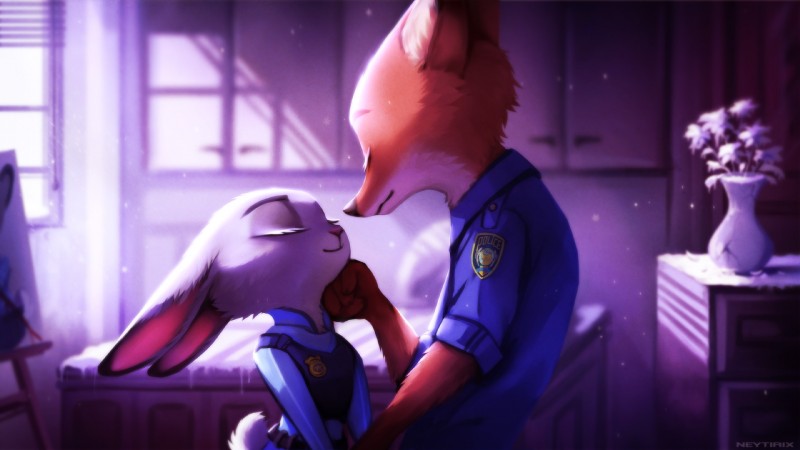 judy hopps and nick wilde (zootopia and etc) created by neytirix