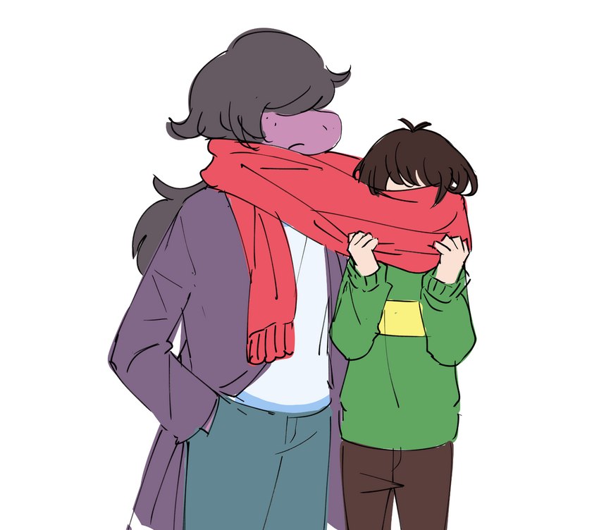 kris and susie (undertale (series) and etc) created by pixiv id 44342234