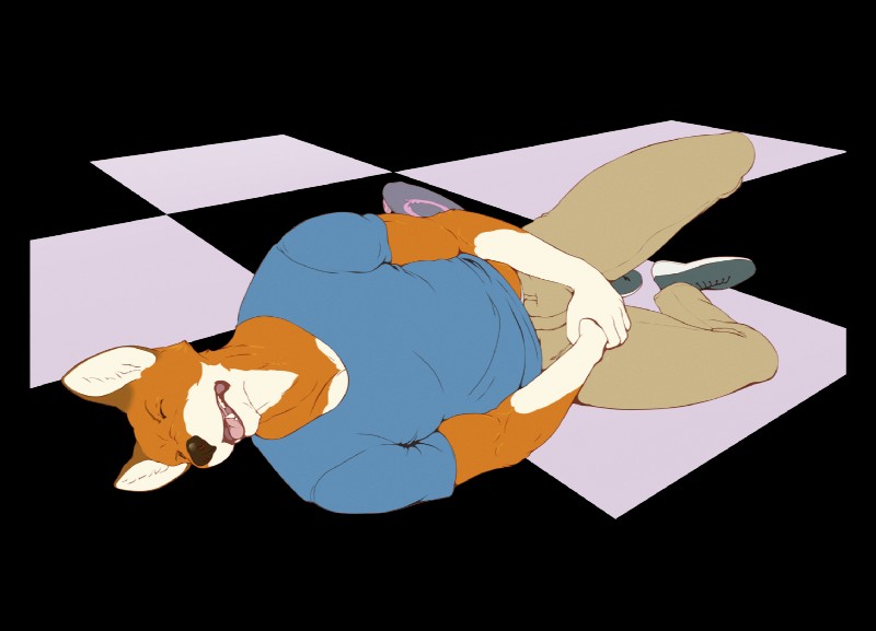 anthro ballbusting cock_and_ball_torture genital_torture male pain skateboard skater solo vehicle 9x9 canid canine canis ethiopian_wolf mammal alpha_channel