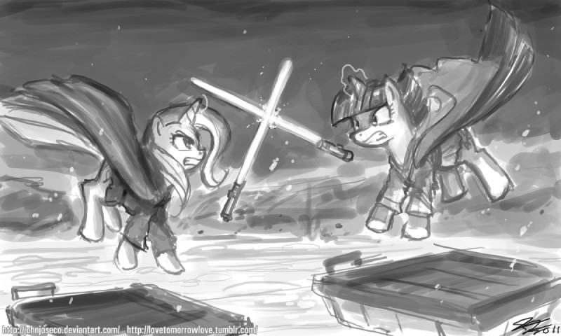 trixie and twilight sparkle (friendship is magic and etc) created by john joseco