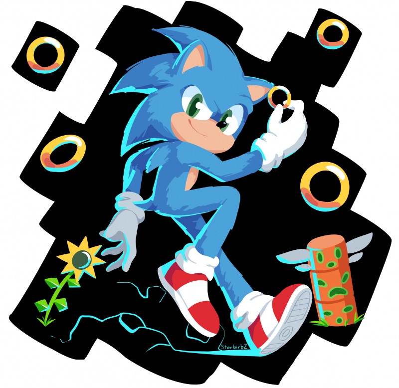 action_pose anthro blue_body blue_fur clothing electricity flower footwear fur gloves gold_(metal) green_eyes green_hill_zone handwear holding_object looking_at_viewer male plant pose ring_(sonic) shoes simple_background smile smiling_at_viewer solo sunflower totem_pole white_background starbirbz sega sonic_the_hedgehog_(film) sonic_the_hedgehog_(series) sonic_the_hedgehog eulipotyphlan hedgehog mammal 2019 absurd_res digital_media_(artwork) hi_res