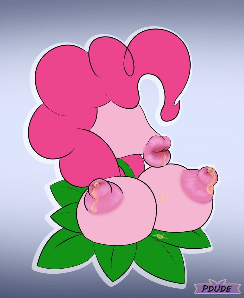 anthro bodily_fluids breasts drooling eyeless female lactating lactating_sap nectar nipples nude plant plant_transformation saliva sap solo transformation unusual_bodily_fluids unusual_lactation what pdude friendship_is_magic hasbro my_little_pony pinkie_pie_(mlp) elemental_creature flora_fauna fuckplant hi_res