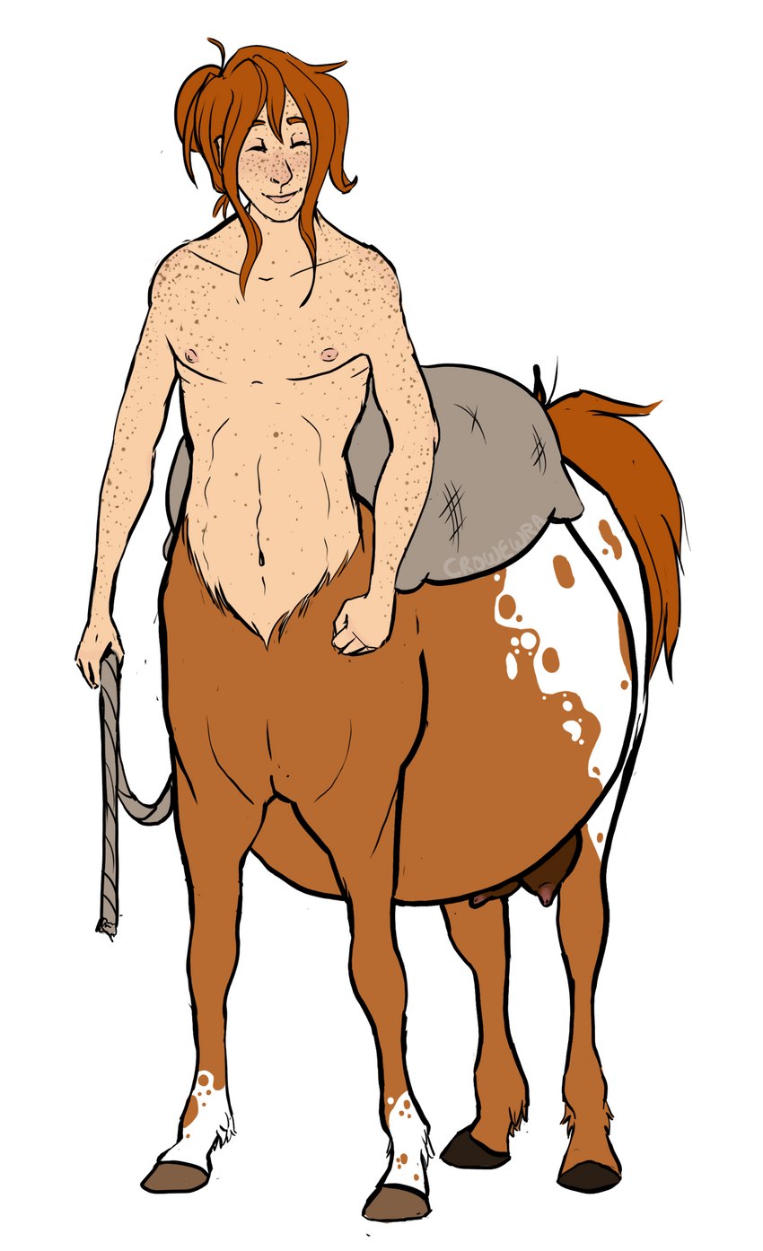 andromorph andromorph_taur appaloosa_(marking) crowewra freckles hair intersex intersex_taur leg_markings markings pregnant pregnant_intersex pregnant_taur red_hair rope sack socks_(marking) solo taur_lower_pregnancy teats udders european_mythology greek_mythology mythology centaur equid equid_taur equine humanoid_taur mammal mammal_taur taur hi_res