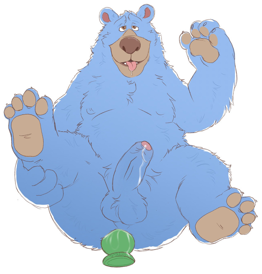 anal anal_masturbation anthro balls belly blue_body blue_fur butt erection fur genitals male masturbation moobs nipples overweight overweight_anthro overweight_male penis simple_background solo tongue tongue_out white_background tbid wonder_park boomer_(wonder_park) bear mammal 2020 hi_res