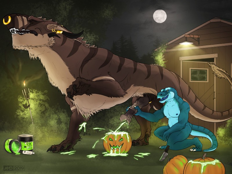 dragomar, drake terrys, and floof (halloween and etc) created by drake1dragon