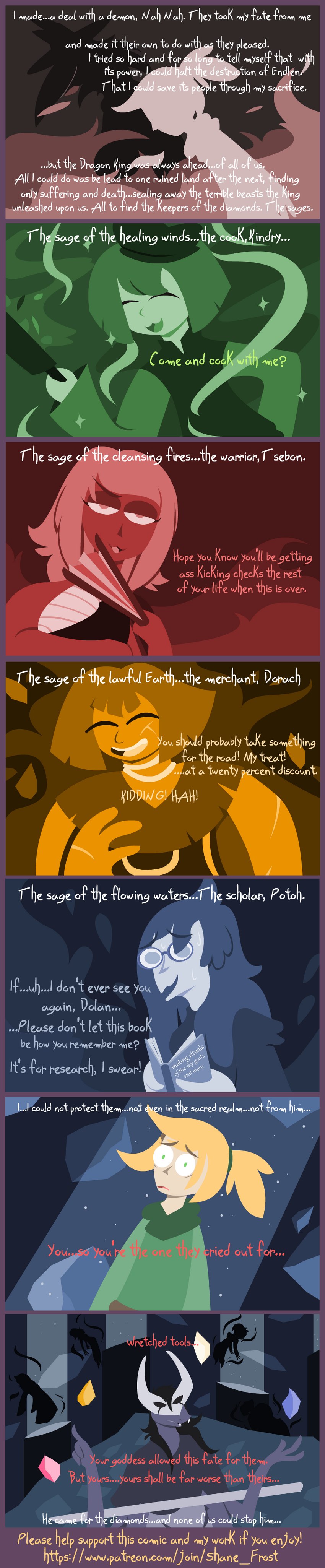 dolan, salantrin, and yuu eye (mythology) created by shane frost