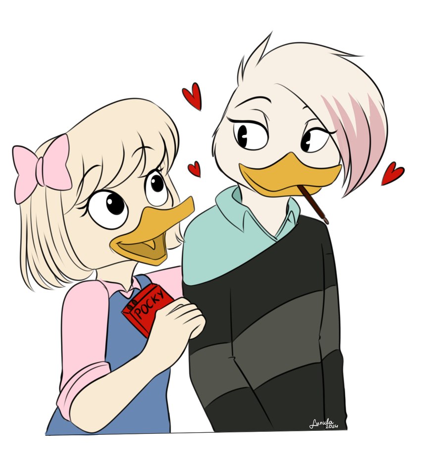 lena and webby vanderquack (ducktales (2017) and etc) created by kinkypeach