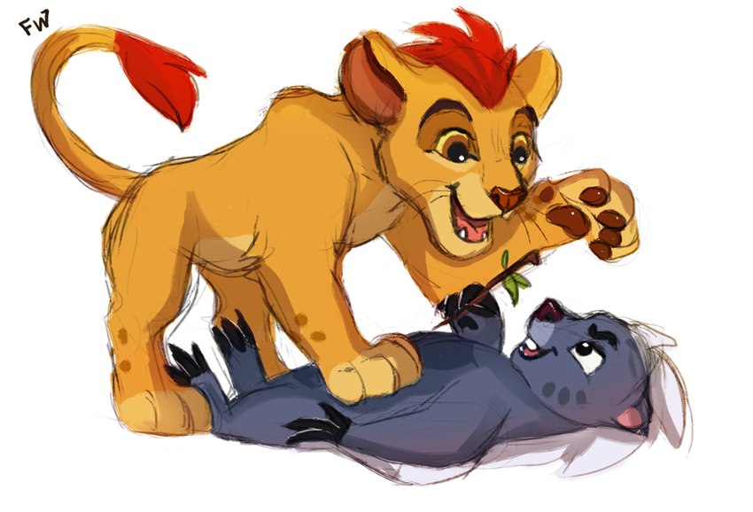 bunga and kion (the lion guard and etc) created by flashw