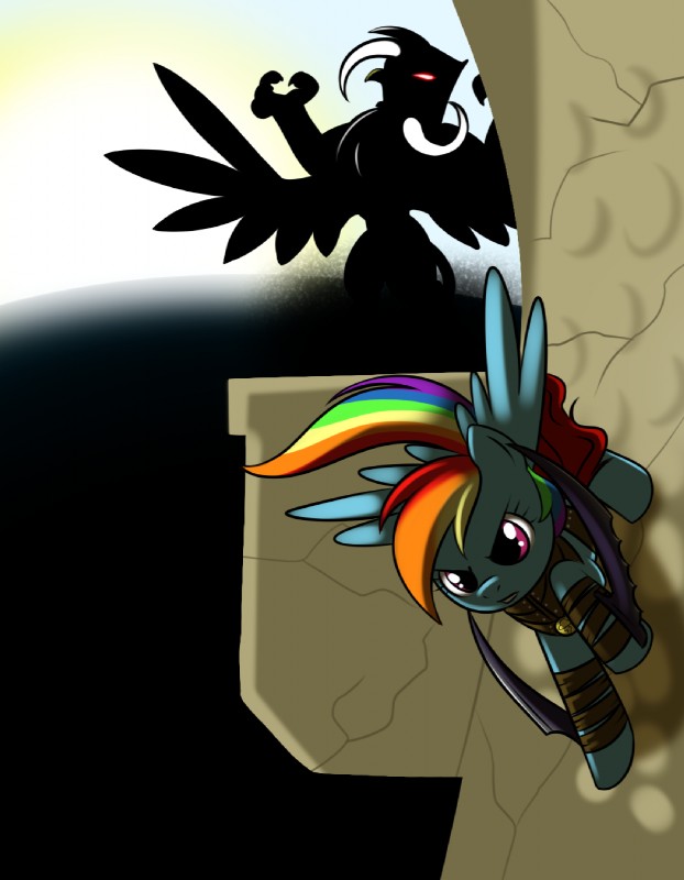 beak blue_body blue_feathers blue_fur duo feathered_wings feathers female feral fur glowing glowing_eyes hair multicolored_hair purple_eyes rainbow_hair red_eyes tail wings kloudmutt friendship_is_magic hasbro my_little_pony mythology prince_of_persia ubisoft gilda_(mlp) rainbow_dash_(mlp) avian equid equine gryphon mammal mythological_avian mythological_creature mythological_equine pegasus digital_media_(artwork) hi_res