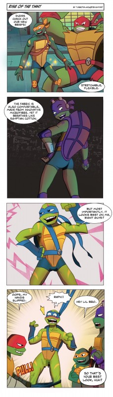 anthro assisted_exposure briefs butt censored_genitalia censored_penis clothing green_body green_skin humor male pantsing sparkles text underwear turbotails06 rise_of_the_teenage_mutant_ninja_turtles teenage_mutant_ninja_turtles donatello_(tmnt) leonardo_(tmnt) michelangelo_(tmnt) raphael_(tmnt) alligator_snapping_turtle box_turtle ornate_box_turtle pond_slider red-eared_terrapin reptile scalie snapping_turtle softshell_turtle spiny_softshell_turtle terrapin turtle absurd_res censored comic english_text hi_res mosaic_censorship brother_(lore) brothers_(lore) sibling_(lore)