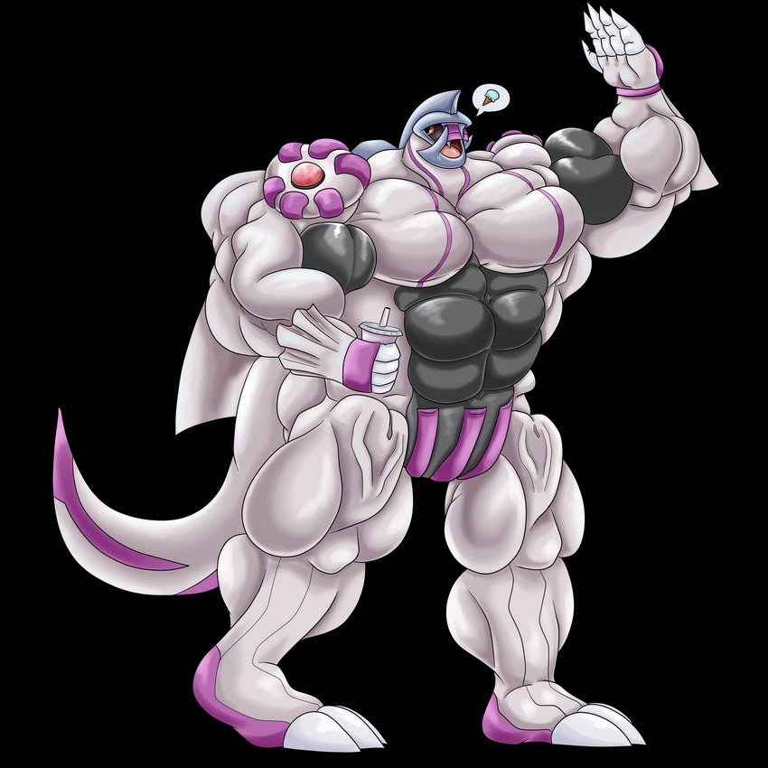 anthro big_muscles hyper male muscular muscular_anthro simple_background transparent_background chucknorris25 cybeezly cybeezlyad nintendo pokemon generation_4_pokemon legendary_pokemon palkia pokemon_(species) 1:1 absurd_res alpha_channel hi_res