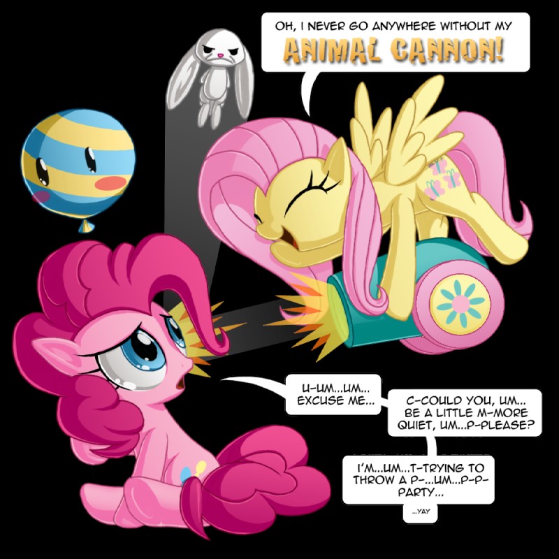 angel, fluttershy, and pinkie pie (friendship is magic and etc) created by berrypawnch