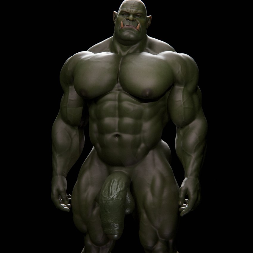 abs balls biceps fangs foreskin genitals green_body green_skin humanoid_pointy_ears male muscular muscular_humanoid muscular_male nipples not_furry nude pecs penis pointy_ears solo teeth vein veiny_muscles veiny_penis geserty voluox humanoid orc 1:1 3d_(artwork) digital_media_(artwork) hi_res