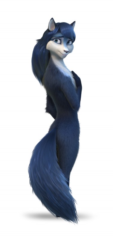 anthro arm_tuft back_tuft bangs belly blue_body blue_ears blue_eyebrows blue_eyelashes blue_eyes blue_eyeshadow blue_fur blue_hair blue_tail brown_nose butt casual_nudity cheek_tuft countershade_face countershade_torso countershading curvy_figure elbow_tuft eyebrows eyelashes eyeliner eyeshadow facial_tuft female fluffy fluffy_chest fluffy_hair fluffy_tail fur fur_tuft glistening glistening_eyes glistening_hair glistening_nose hair hand_on_chest humanoid_hands inner_ear_fluff lips long_hair long_tail looking_aside looking_at_viewer makeup mascara monotone_hair monotone_tail multicolored_body multicolored_ears multicolored_fur nude pink_lips pointy_ears pose prick_ears shadow shoulder_tuft side_view simple_background slim small_waist smile snout solo straight_hair tail tuft white_background white_belly white_body white_countershading white_ears white_fur maxim_volkov sheep_and_wolves wizart_animation bianca_(sheep_and_wolves) canid canine canis mammal wolf 3d_(artwork) absurd_res digital_media_(artwork) full-length_portrait hi_res icon official_art pinup portrait upscale