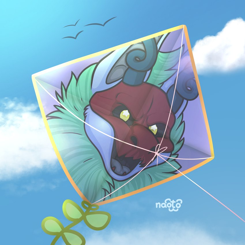 anthro cloud kite male rugaboo sky solo summer sunny wind naoto 1:1 hi_res