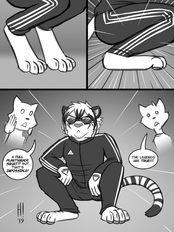 4_toes ambiguous_gender anthro barefoot claws clothing crouching eyewear facial_markings feet gopnik group head_markings humor male markings pawpads paws simple_background slav_squat stripes sunglasses toe_claws toes tracksuit heresy_(artist) adidas harry_campbell felid mammal pantherine siberian_tiger tiger 2019 3:4 digital_media_(artwork) hi_res lol_comments monochrome sketch