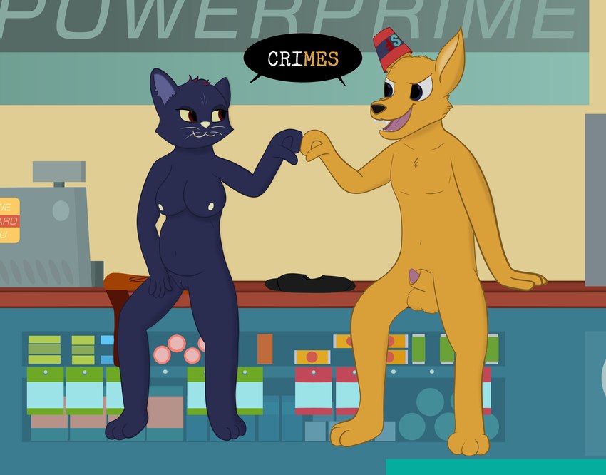 gregg lee and mae borowski (night in the woods) created by atomic darkness