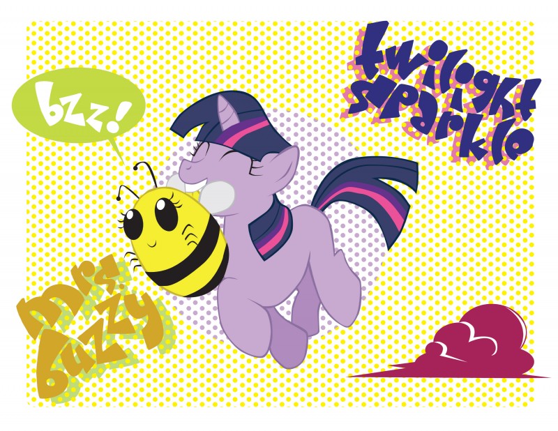 mrs. buzzy and twilight sparkle (friendship is magic and etc) created by inspectornills