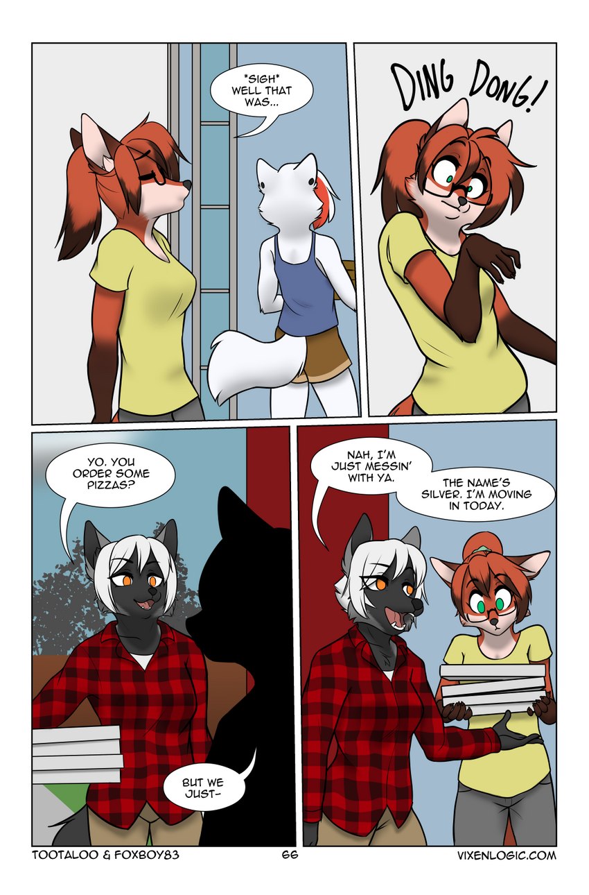 arctica, red, and silver (vixen logic) created by foxboy83 and tootaloo