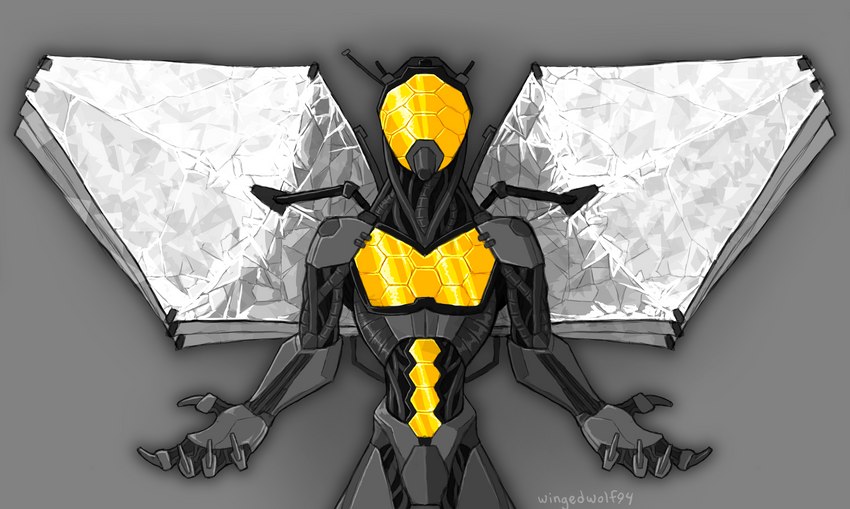 5_fingers anthro anthrofied fingers grey_background machine male simple_background solo wings wingedwolf94 james_webb_telescope robot 2022 absurd_res hi_res tagme