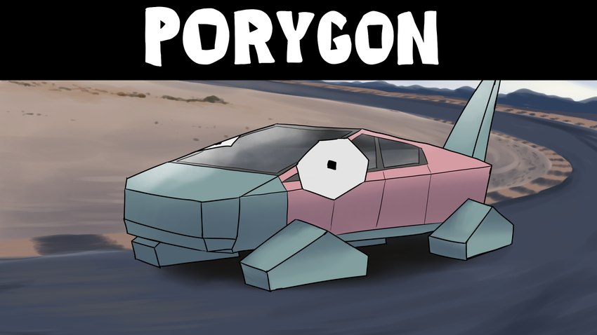 ambiguous_gender black_eyes car detailed_background machine motor_vehicle outside road solo text vehicle white_text ergomancy cybertruck nintendo pokemon tesla_(brand) digital_creature generation_1_pokemon living_machine living_vehicle pokemon_(species) porygon 16:9 2020 colored digital_drawing_(artwork) digital_media_(artwork) english_text hi_res meme shaded species_name widescreen