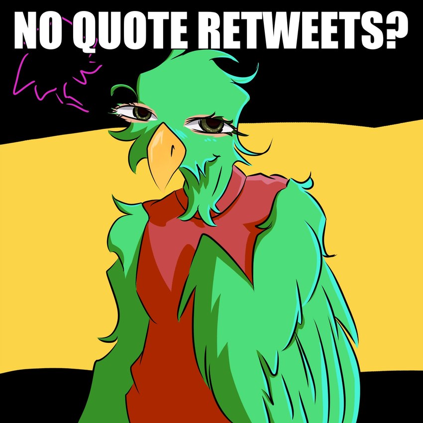 quote retweets bird created by featherfall