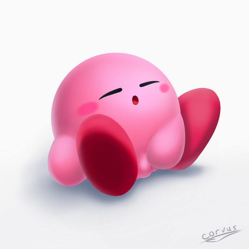 blush eyes_closed female genitals masturbation not_furry open_mouth puffball pussy simple_background sitting solo spread_legs spreading vaginal vaginal_masturbation corvus_m18 kirby_(series) nintendo kirby waddling_head 1:1 2020 digital_media_(artwork) hi_res