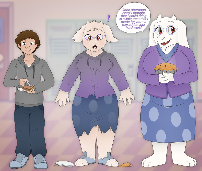 toriel (undertale (series) and etc) created by axiomtf and lunchiepanda