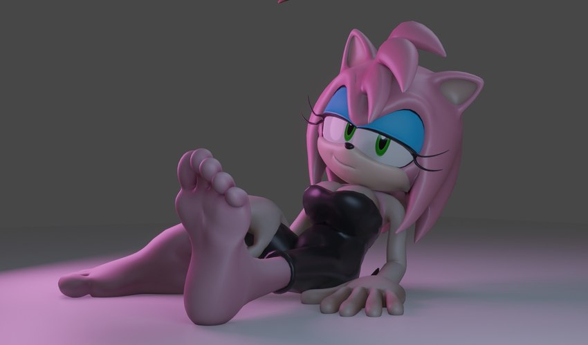 amy rose (sonic the hedgehog (series) and etc) created by ask-macro-rookie