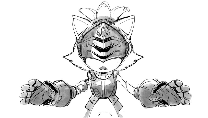 5_fingers anthro armor biped clothing female fingers front_view fur gauntlets gloves hair handwear knight mask open_mouth plate_armor ponytail simple_background solo standing teeth warrior white_background ballad-of-gilgalad sega sonic_and_the_black_knight sonic_storybook_series sonic_the_hedgehog_(series) sir_percival_(sonic_and_the_black_knight) domestic_cat felid feline felis mammal 2020 digital_media_(artwork) greyscale hi_res monochrome