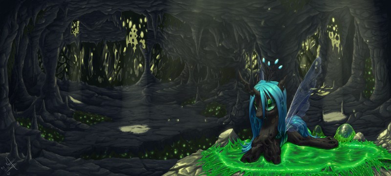 jaz and queen chrysalis (friendship is magic and etc) created by 1jaz