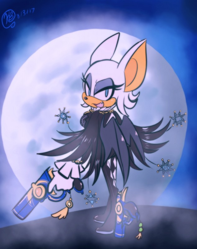 rouge the bat (sonic the hedgehog (series) and etc) created by funkys0da