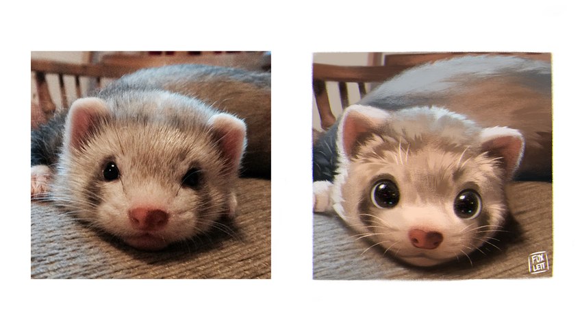 ambiguous_gender brown_body brown_fur feral fur looking_at_viewer paws realistic solo text whiskers foxlett real_world domestic_ferret mammal mustelid musteline true_musteline weasel 2025 artist_name photography_(artwork) reference_image signature