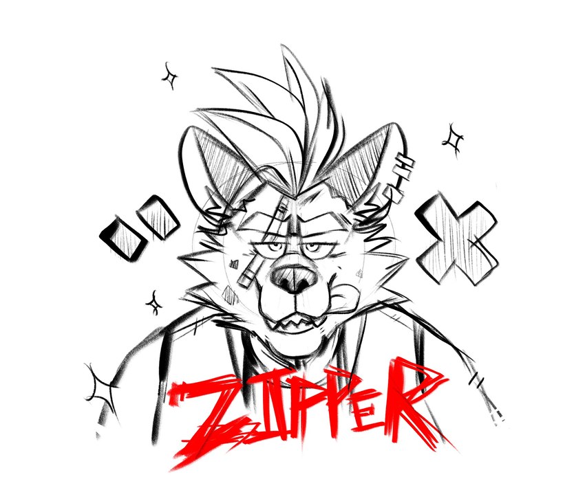 zipper hyena created by nthestarhaps0