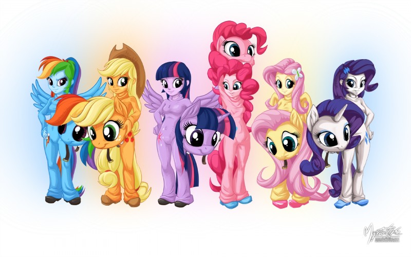 twilight sparkle, twilight sparkle, rainbow dash, rainbow dash, fluttershy, and etc (friendship is magic and etc) created by mysticalpha