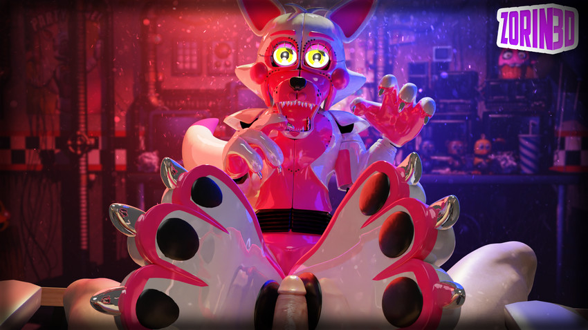funtime foxy and funtime foxy (five nights at freddy's and etc) created by zorin3d