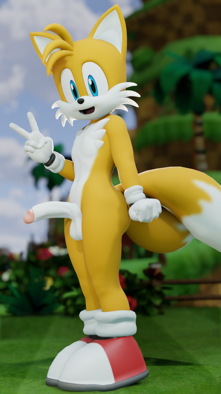 miles prower (sonic the hedgehog (series) and etc) created by twintails3d