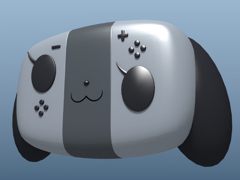 switch dog (nintendo switch and etc) created by silentj43
