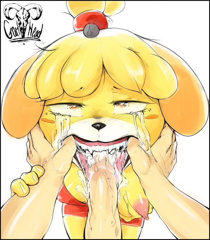 isabelle (animal crossing and etc) created by goat-kun