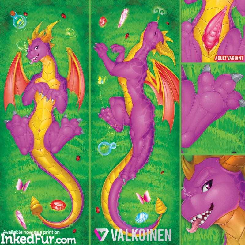 spyro (european mythology and etc) created by valkoinen