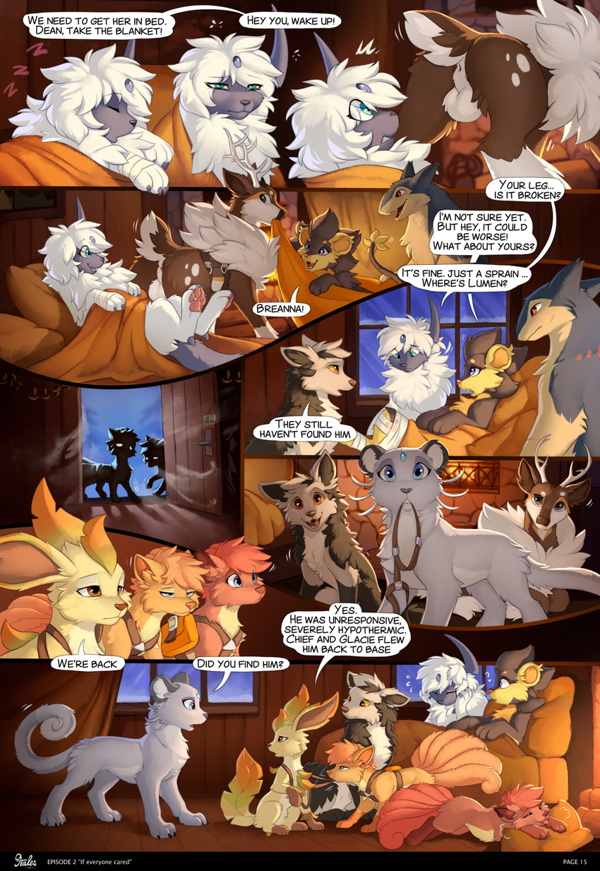 felicity, breanna, fallie, kalani, sammy, and etc (9tales comic and etc) created by hioshiru and kejifox