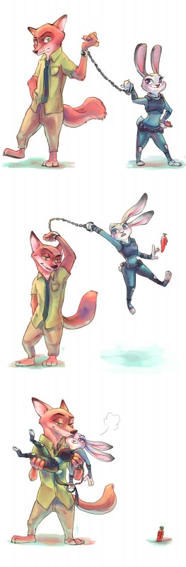judy hopps and nick wilde (zootopia and etc) created by ゆきゆき
