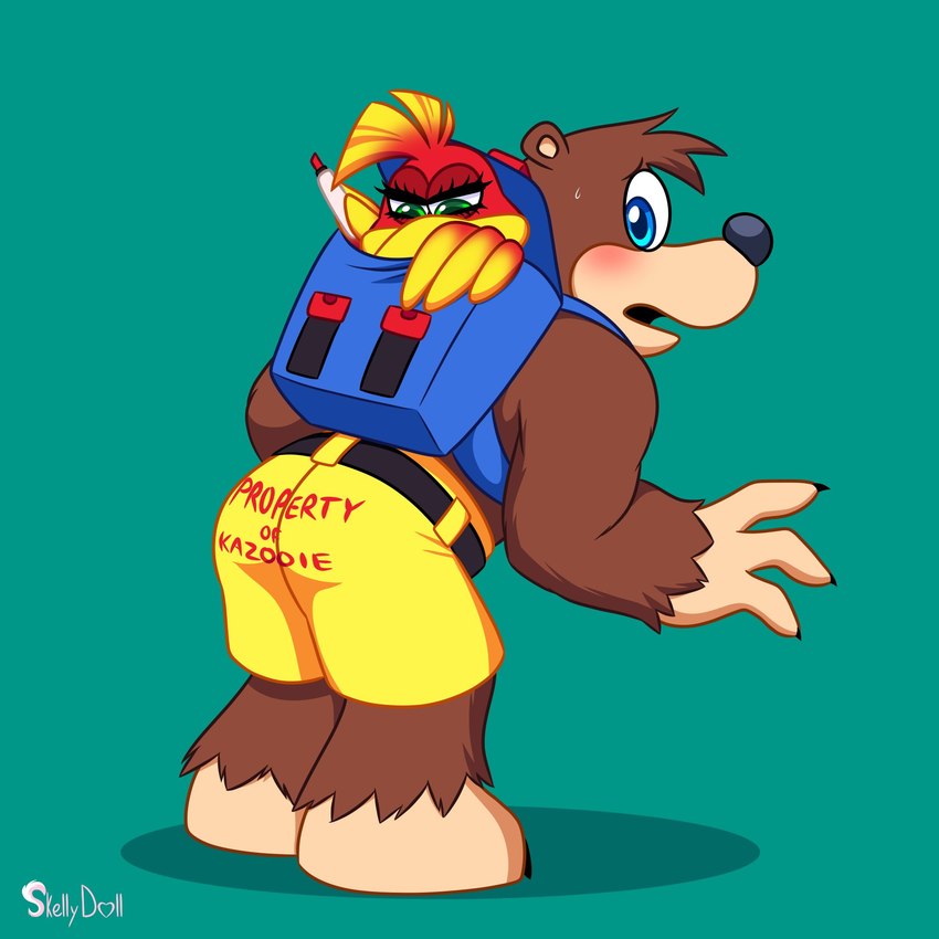 banjo and kazooie (banjo-kazooie and etc) created by skelly doll