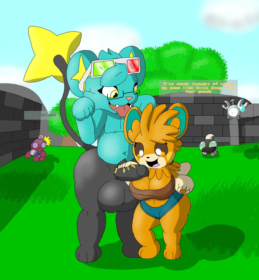 crayon and tangerie the pawmot (nintendo and etc) created by monterrioashmore